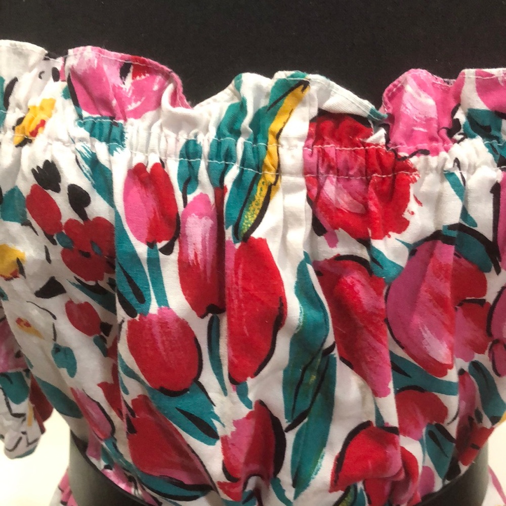 Vintage 1980s Floral Jumpsuit - Picture 2 of 5